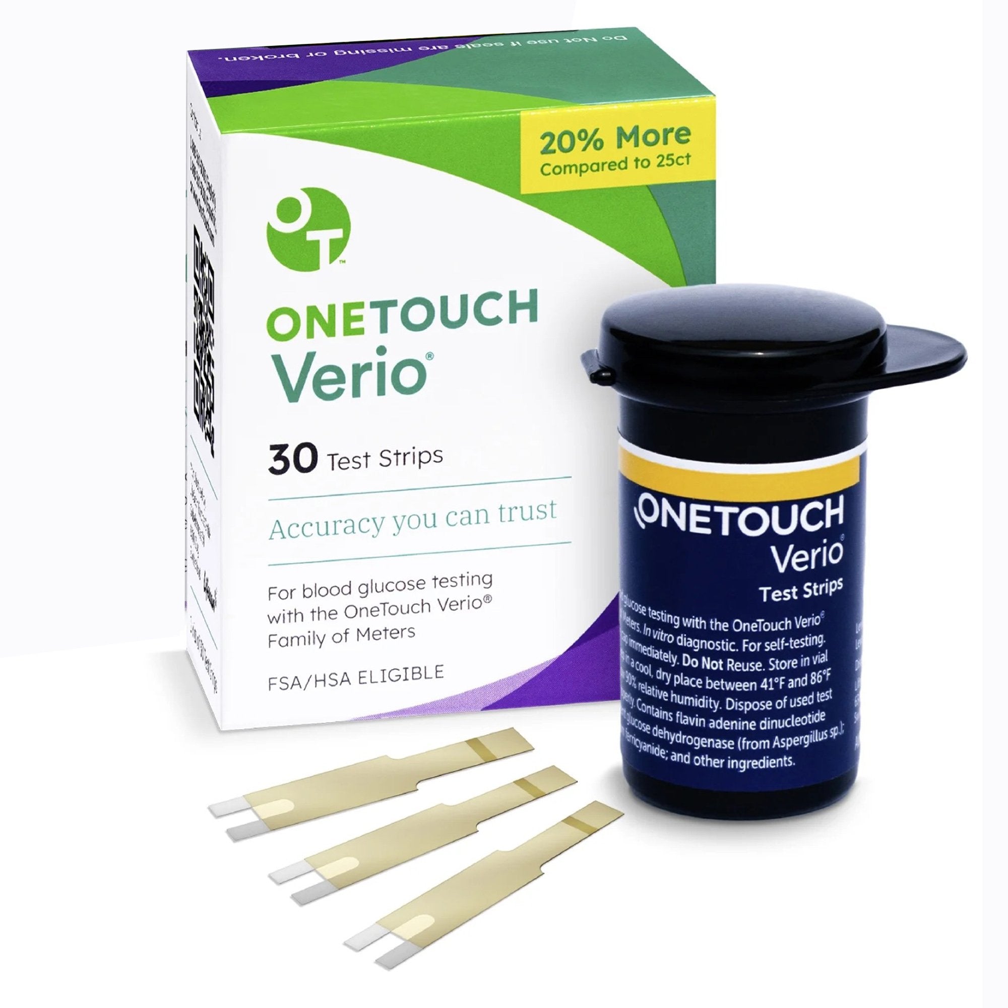 LifeScan - Blood Glucose Test Strips Verio 30 Strips per Pack [1/EA]