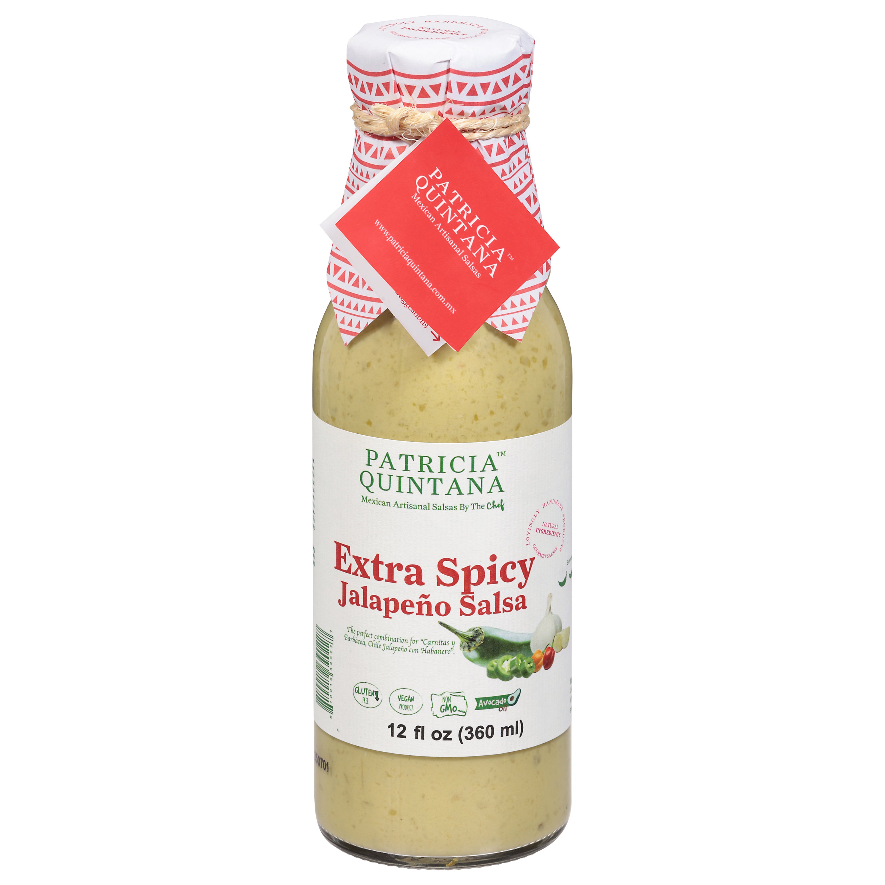 Patricia Quintana Extremely Hot Extra Spicy Jalapeno Salsa 12 fl oz - Case of 6
