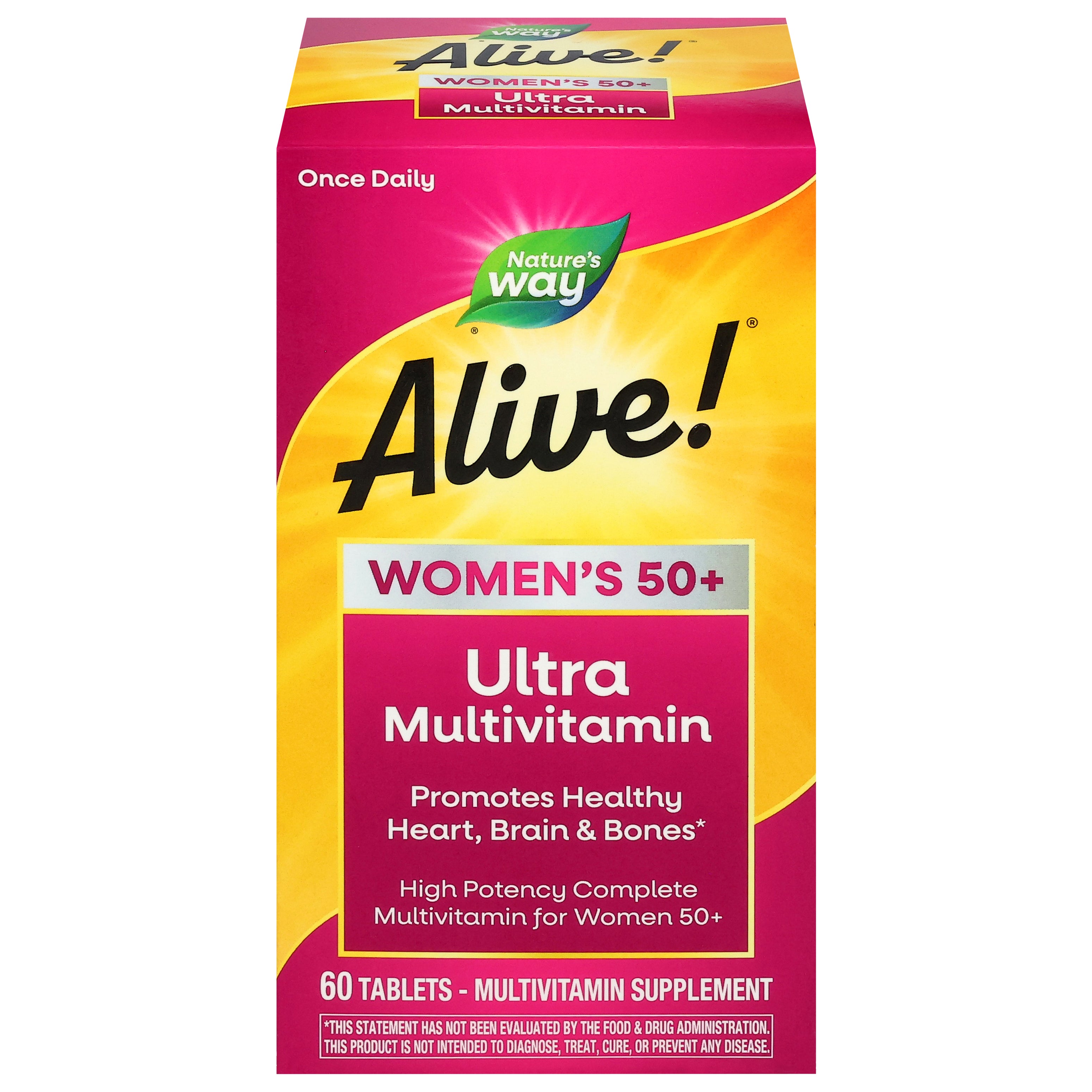 Nature's Way Alive! Women's 50+ Ultra Multivitamin 60 Tablets - Case of 6
