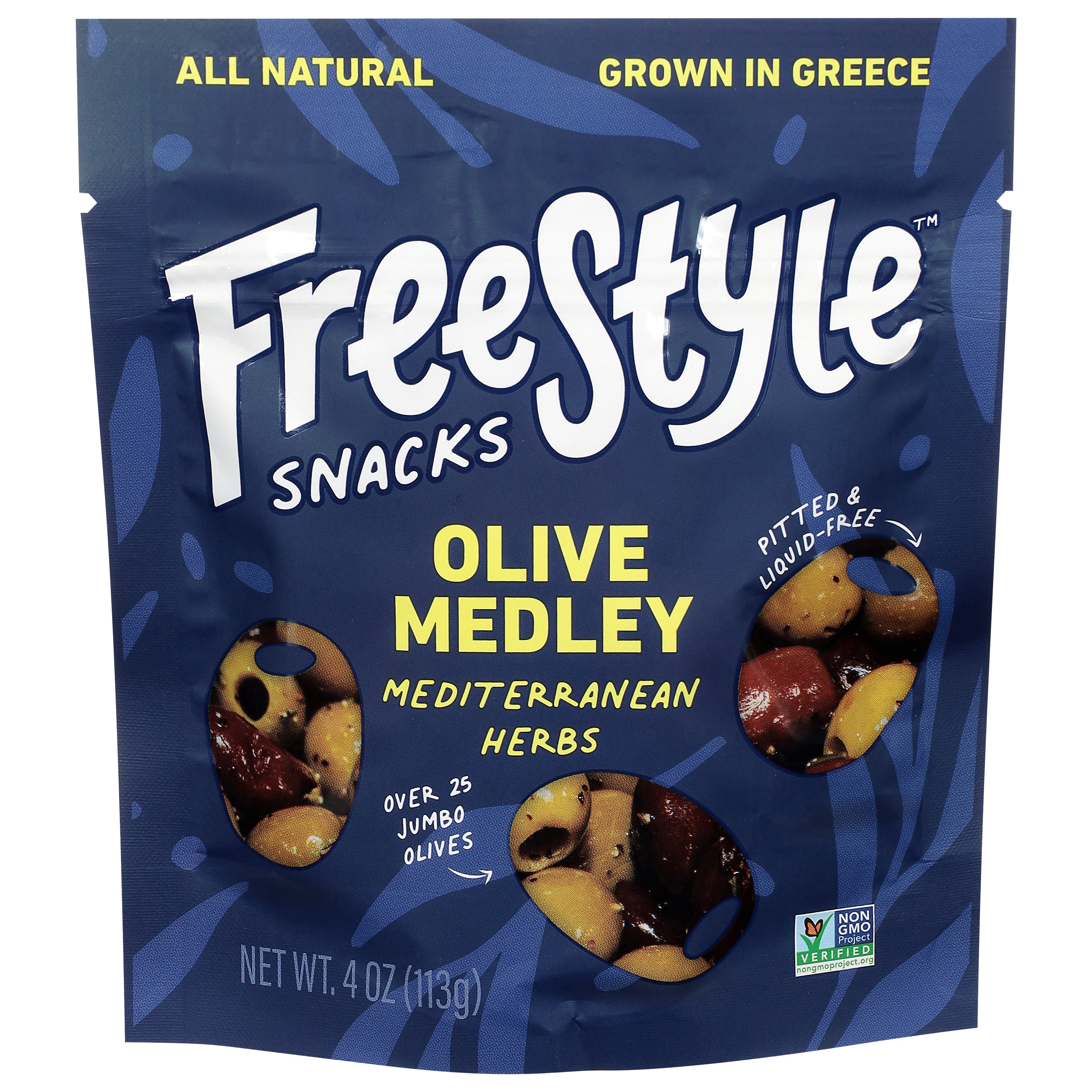 FreeStyle Snacks Mediterranean Herbs Olive Medley 4 oz - Case of 6