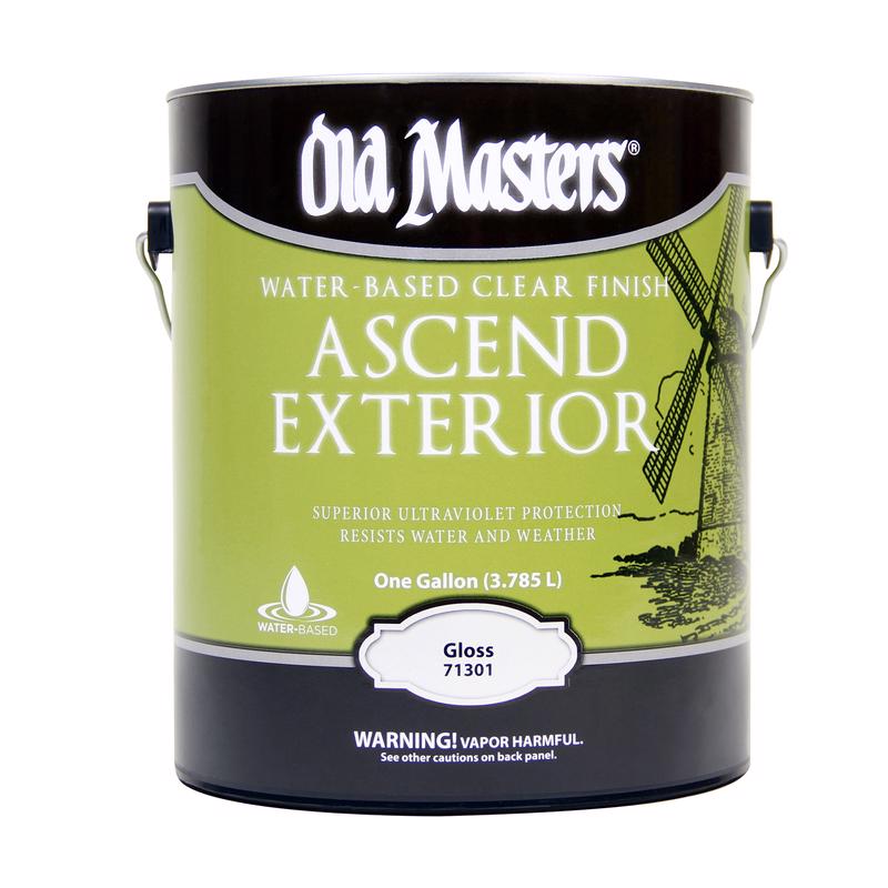 OLD MASTERS - Old Masters Ascend Exterior Gloss Clear Water-Based Finish 1 gal - Case of 2