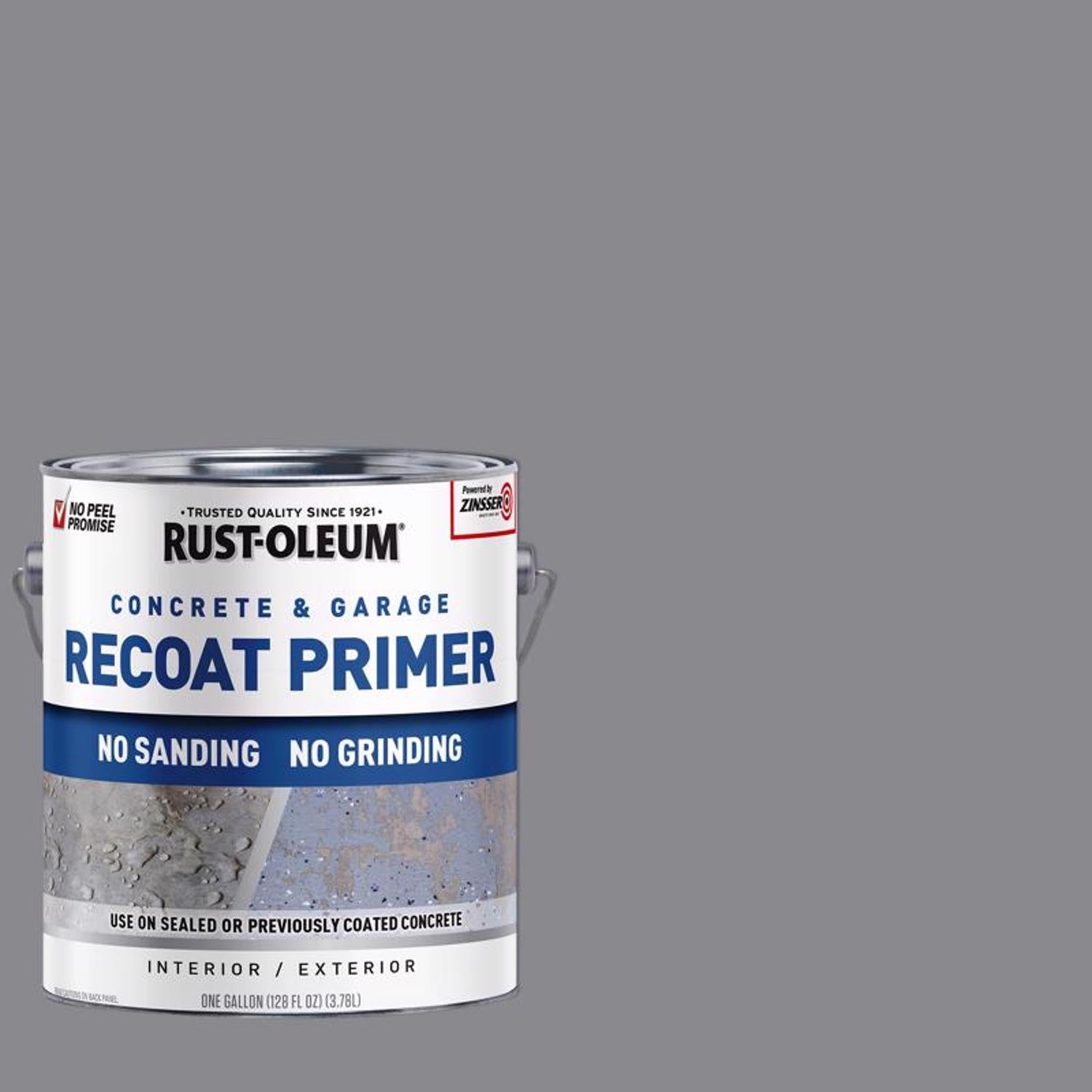 Rust-Oleum Garage and Interior Gray Matte Water-Based Primer 1 gal - Case of 2