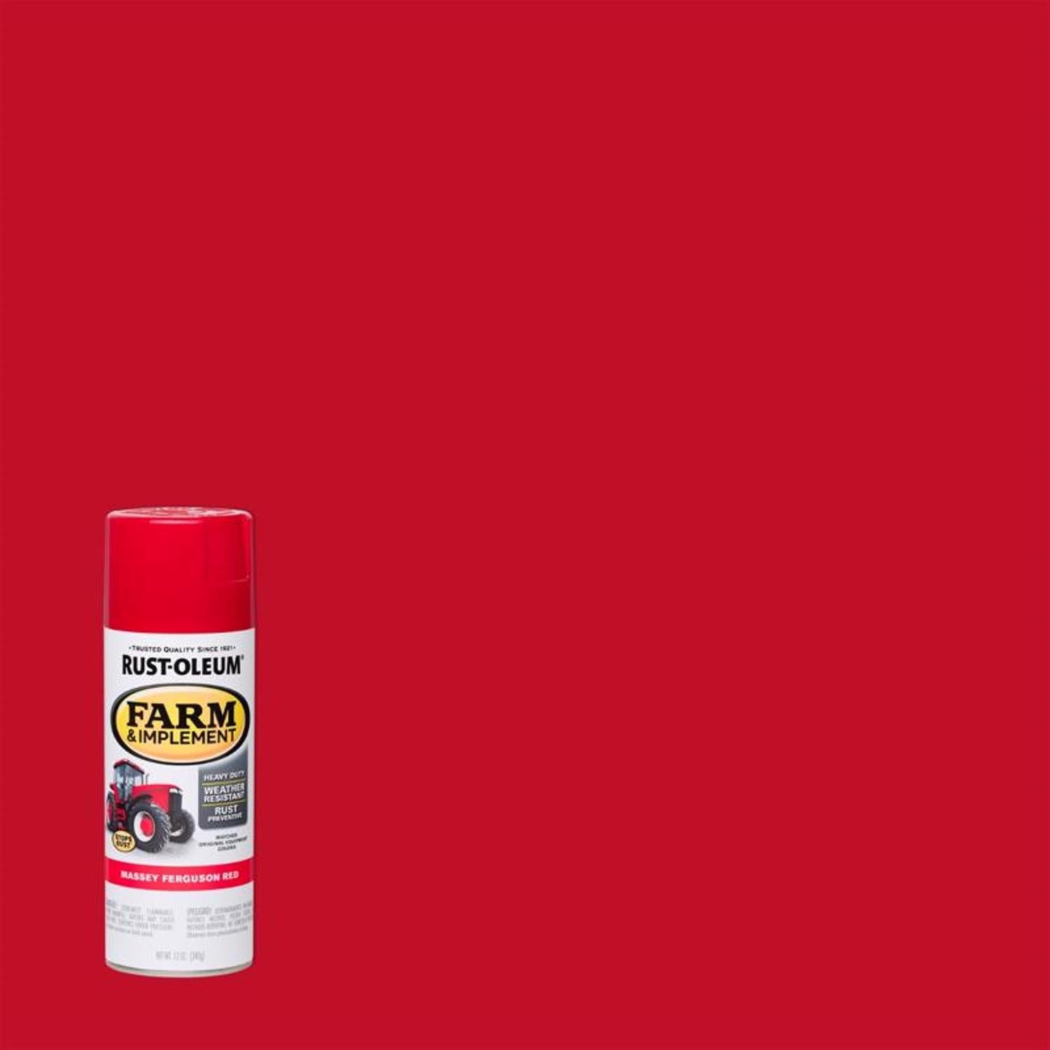 Rust-Oleum Specialty Indoor and Outdoor Gloss Massey Ferguson Red Farm & Implement 12 oz - Case of 6