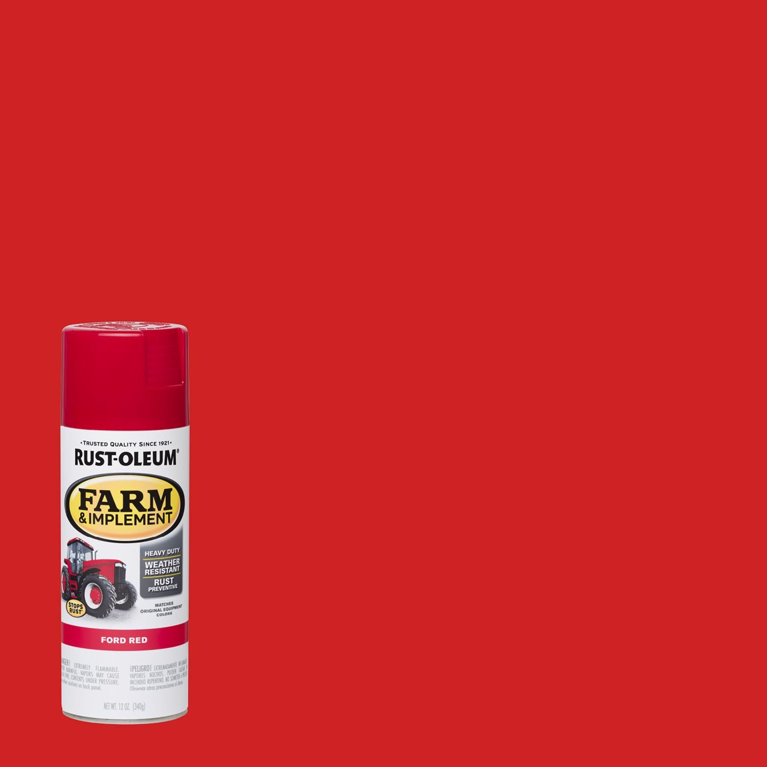 Rust-Oleum Specialty Indoor and Outdoor Gloss Ford Red Oil-Based Alkyd Resin Farm & Implement 12 oz - Case of 6