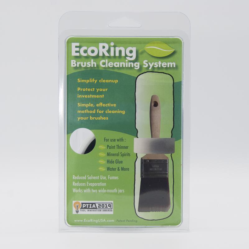 ECORING - EcoRing 5 in. W X 8.5 in. L Black/White Plastic Paint Brush Cleaning Tool