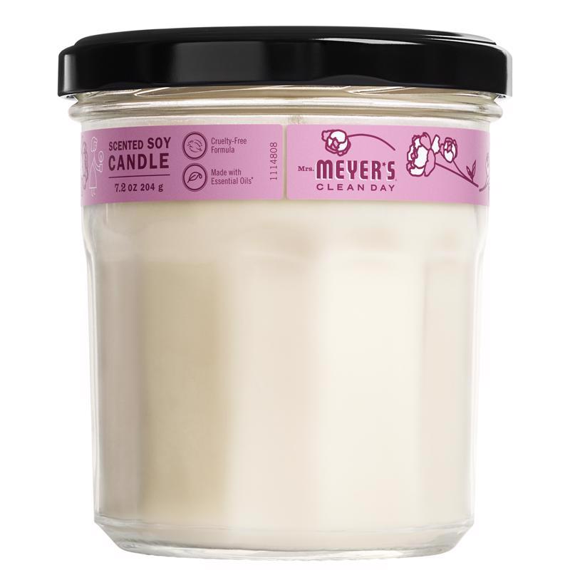 MRS. MEYER'S - Mrs. Meyer's Clean Day White Peony Scent Soy Air Freshener Candle 7.2 oz - Case of 6