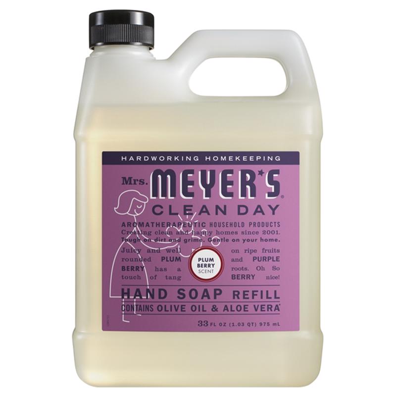 MRS. MEYER'S - Mrs. Meyer's Clean Day Plum Berry Scent Hand Soap Refill 33 oz