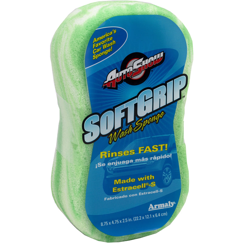 AUTOSHOW - AutoShow SoftGrip 8.75 in. L X 4.75 in. W Polyester Sponge 1 pk - Case of 12