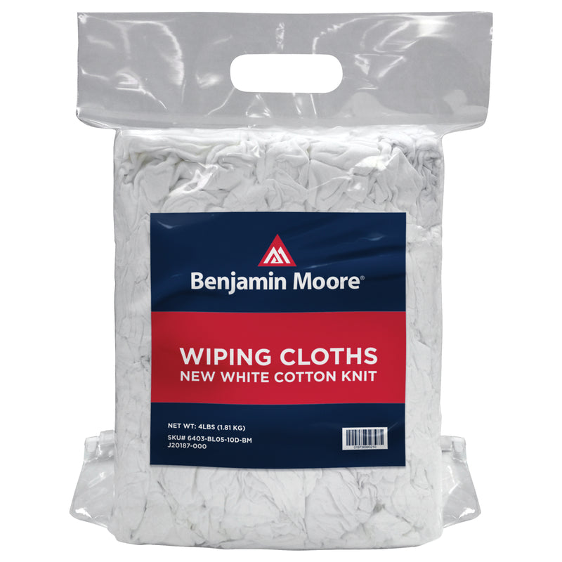 BENJAMIN MOORE - Benjamin Moore Cotton Knit Wiping Rags 4 lb 1 pk - Case of 10