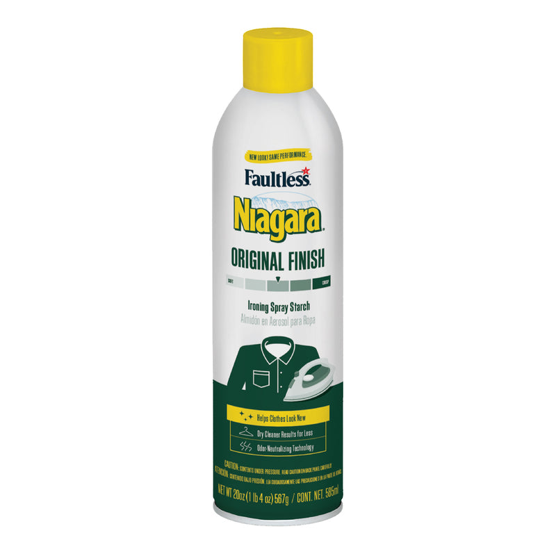 NIAGARA - Niagara Faultless Original Scent Spray Starch Aerosol 20 oz 1 pk - Case of 12
