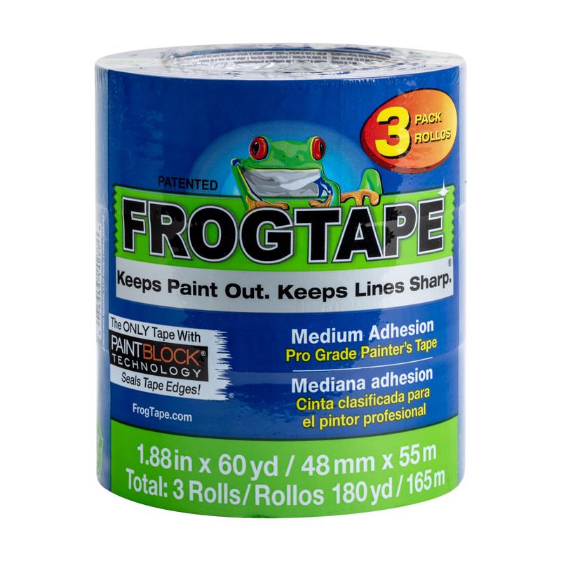 FROGTAPE - FrogTape Pro Grade 1.88 in. W X 60 yd L Blue Medium Strength Painter's Tape 3 pk - Case of 6