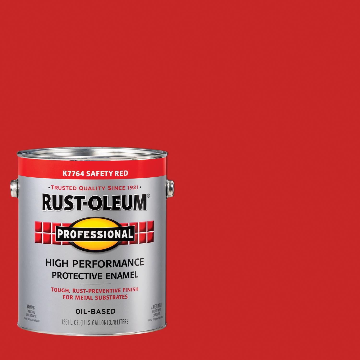 Rust-Oleum Professional Indoor and Outdoor Gloss Safety Red Oil-Based Enamel Protective Paint 1 gal - Case of 2