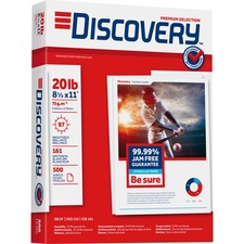 Discovery Premium Multipurpose Paper - Anti-Jam - White [PAPER;MULTIPRPSE;20#;8.5X11-CT]