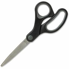 Sparco Straight Scissors w/Rubber Grip Handle [SCISSORS;RUBBER;STRAIGHT;7"-EA]
