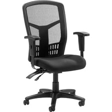 Lorell Executive High-back Mesh Chair [CHAIR;EXEC;SWIVEL;MSH;BK-EA]