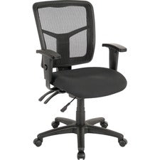 Lorell ErgoMesh Series Managerial Mesh Mid-Back Chair [CHAIR;MID BACK;SWIVEL;MSH-EA]