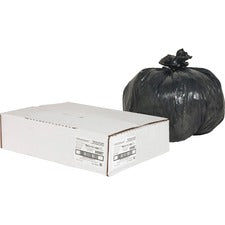 Nature Saver Black Low-density Recycled Can Liners [BAG;TRASH;24X23;7-10 GAL-CT]