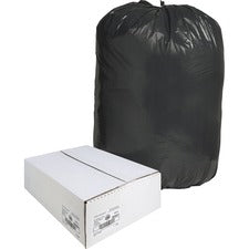 Nature Saver Black Low-density Recycled Can Liners [BAG;TRASH;38X58;60 GAL-CT]