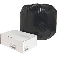 Nature Saver Black Low-density Recycled Can Liners [BAG;TRASH;40X46;40-45GAL-CT]