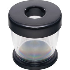Gem Office Products Paper Clip Dispenser - Plastic - 1 Each - Black