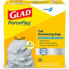 CloroxPro&trade; ForceFlex Tall Kitchen Drawstring Trash Bags [BAG;TRSH;KITCHN;13GAL;100CT-BX]