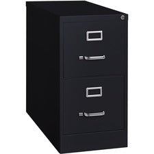 Lorell Fortress Series 26-1/2" Commercial-Grade Vertical File Cabinet [FILE;VRT;2DR;26.5";LTR;BK-EA]