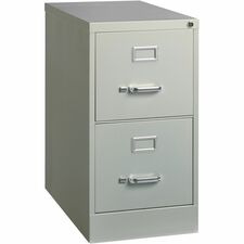 Lorell Fortress Series 25" Commercial-Grade Vertical File Cabinet [FILE;VRT;2DR;25";LTR;GY-EA]