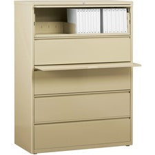 Lorell Fortress Series Lateral File w/Roll-out Posting Shelf [FILE;LAT;5DR;42";PY-EA]