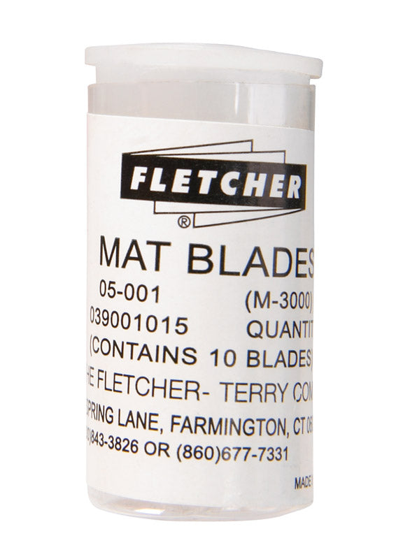 FLETCHER-TERRY - Fletcher-Terry Mat Cutting Steel Single Edge Replacement Blade .5 in. L 10 pc