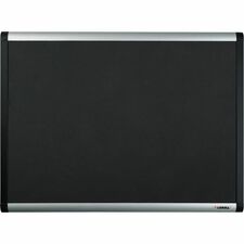 Lorell Mesh Bulletin Board - 36" Height x 48" Width - Fabric Surface - Black Anodized Aluminum Frame - 1 Each