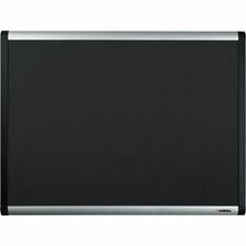 Lorell Mesh Bulletin Board - 36" Height x 24" Width - Fabric Surface - Black Anodized Aluminum Frame - 1 Each
