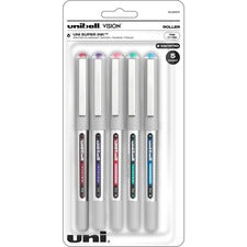 uniball&trade; Vision Rollerball Pens [PEN;UB;VISION;0.7MM;AST;5PK-PK]