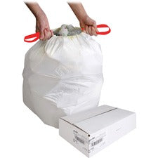 Genuine Joe Flexible Drawstring Trash Can Liners [LINER;LD-DRAW;24X25.13;13G-CT]