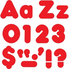 Trend Red 4" Casual Combo Ready Letters Set