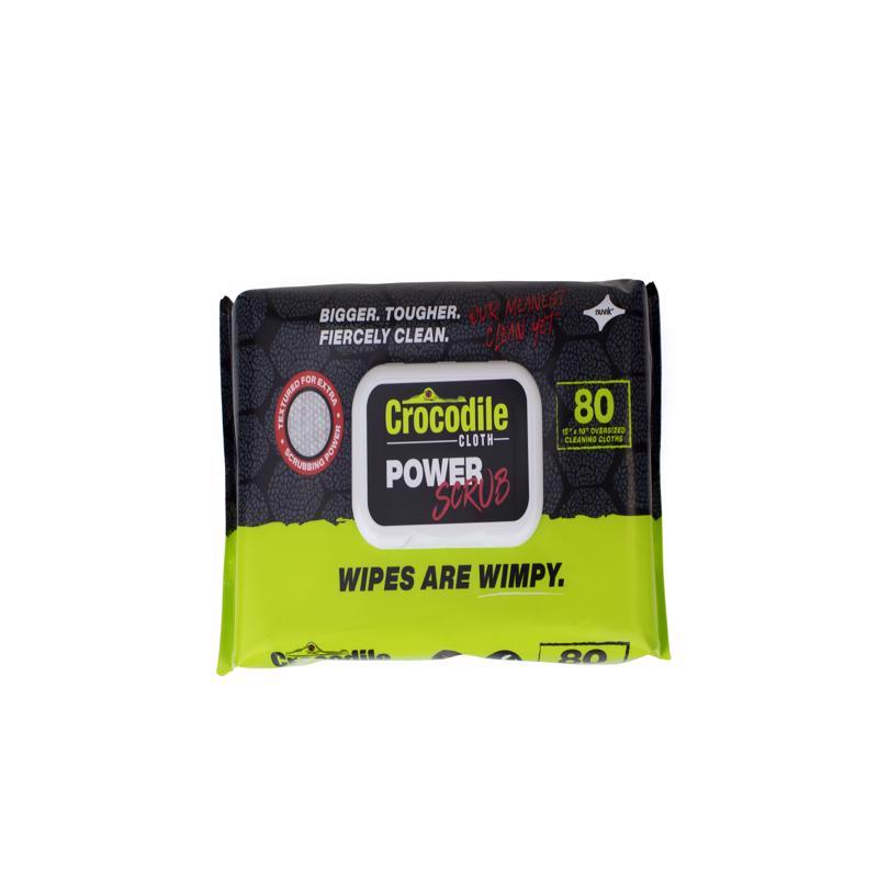 CROCODILE CLOTH - Crocodile Cloth Power Scrub Fiber Blend Cleaning Cloth 15 in. W X 10 in. L 80 pk - Case of 6