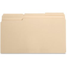 Business Source 1/3 Tab Cut Legal Recycled Top Tab File Folder [FOLDER;FILE;LGL;1/3 AST;MLA-BX]