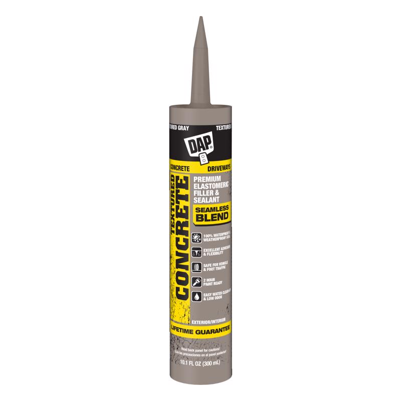 DAP - DAP Textured Gray Acrylic Latex Concrete and Mortar Waterproof Sealant 10.1 oz - Case of 12