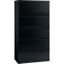 Lorell Fortress Series Lateral File w/Roll-out Posting Shelf [FILE;LAT;5DR;36";BK-EA]