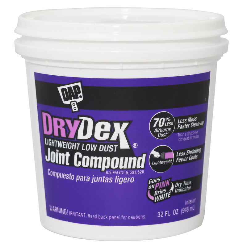 DAP - DAP DryDex Pink All Purpose Lightweight Joint Compound 32 oz - Case of 8
