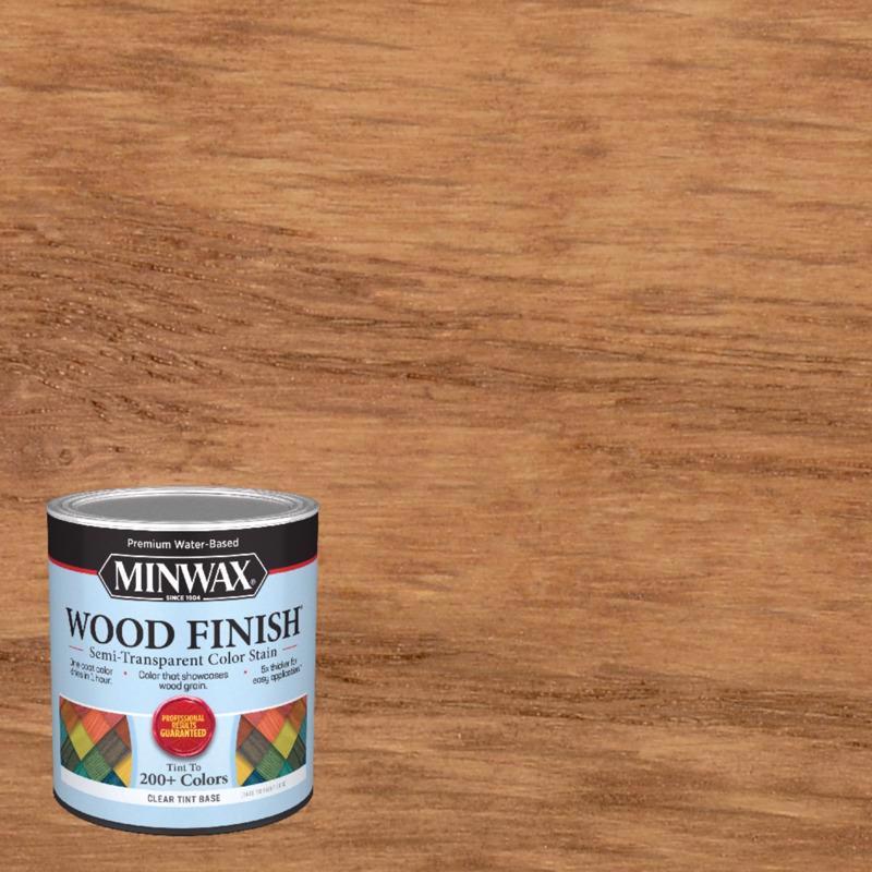 MINWAX - Minwax Wood Finish Water-Based Semi-Transparent Clear Tint Base Wood Stain 1 qt - Case of 4