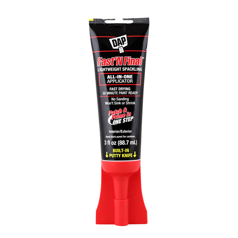 DAP - DAP Fast 'N Final Ready to Use Off-White Lightweight Spackling Compound 3 oz - Case of 6