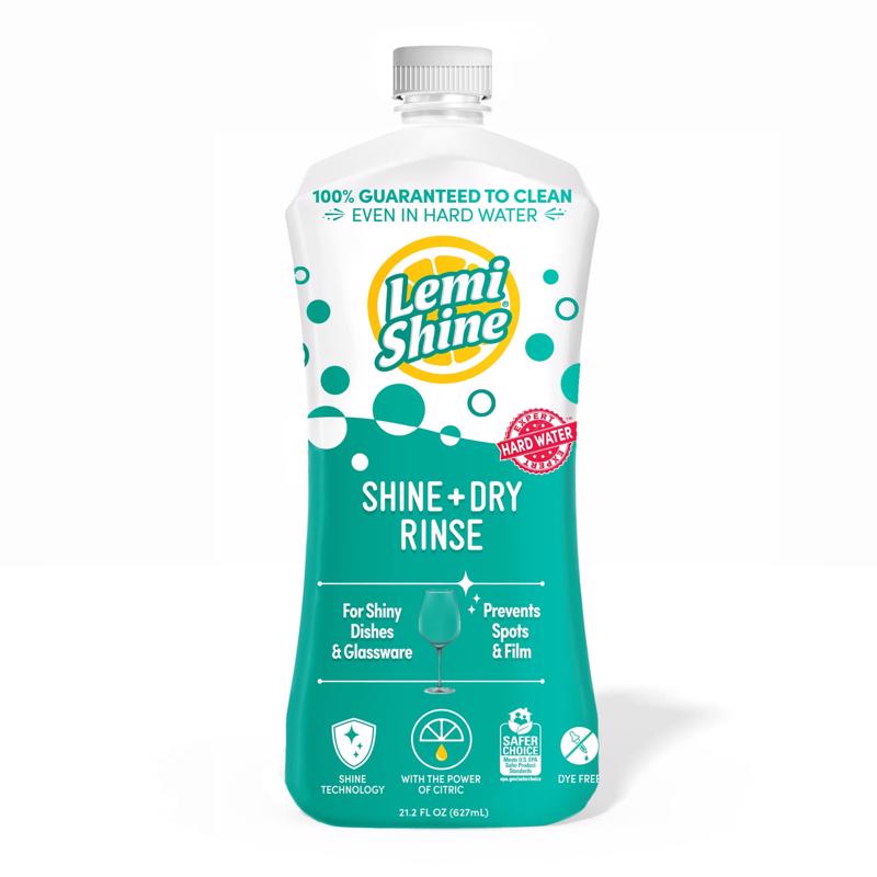 LEMI SHINE - Lemi Shine Lemon Scent Liquid Dishwasher Rinse Aid 21 oz 1 pk - Case of 6