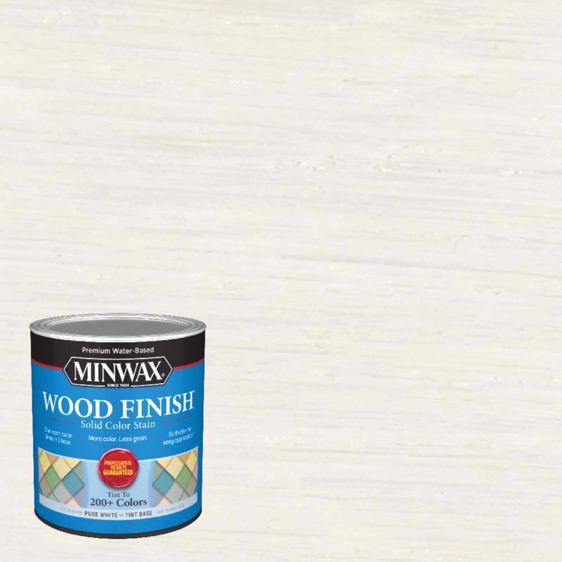 MINWAX - Minwax Wood Finish Water-Based Solid Pure White Tint Base Water-Based Wood Finish 1 qt - Case of 4