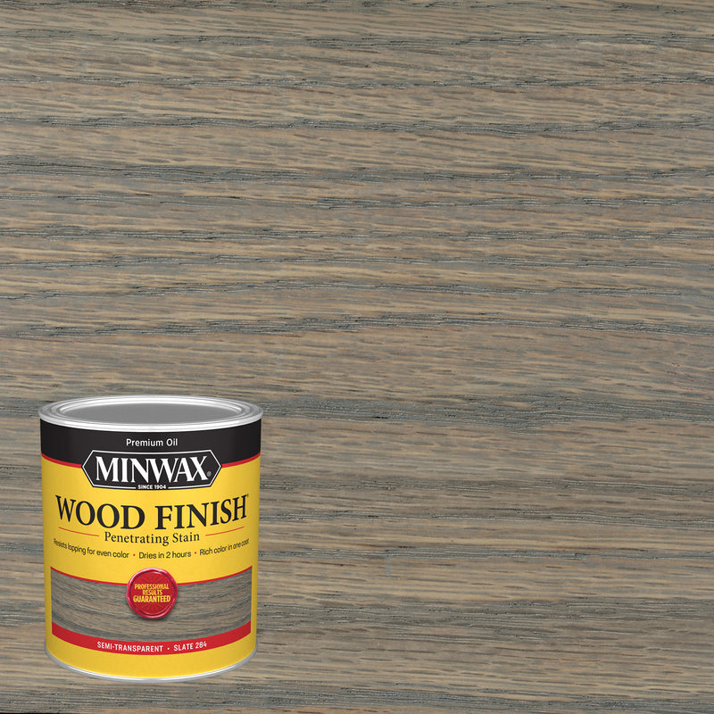 MINWAX - Minwax Wood Finish Semi-Transparent Slate Oil-Based Penetrating Wood Stain 1 qt