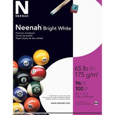 Neenah Bright White Cardstock [PAPER;65#;COVER;BRTWHITE-PK]