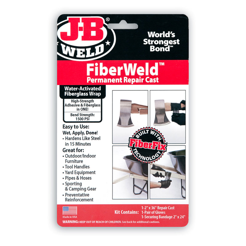 J-B WELD - J-B Weld FiberWeld High Strength Epoxy Adhesive Permanent Fabric Adhesive 1 pc