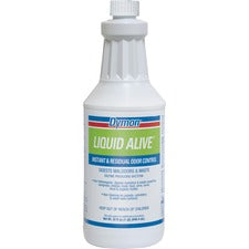 Dymon Liquid Alive Instant Odor Digester - For Multipurpose - 32 fl oz (1 quart)Bottle - 1 Each - Non-toxic - White