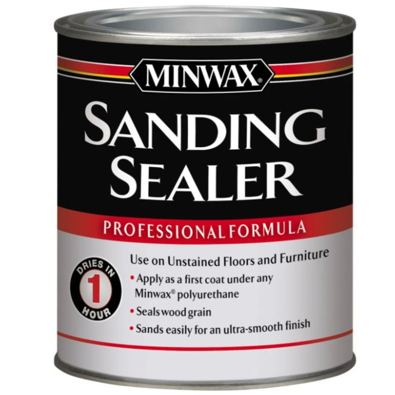 MINWAX - Minwax Satin Clear Water-Based Sanding Sealer 1 qt
