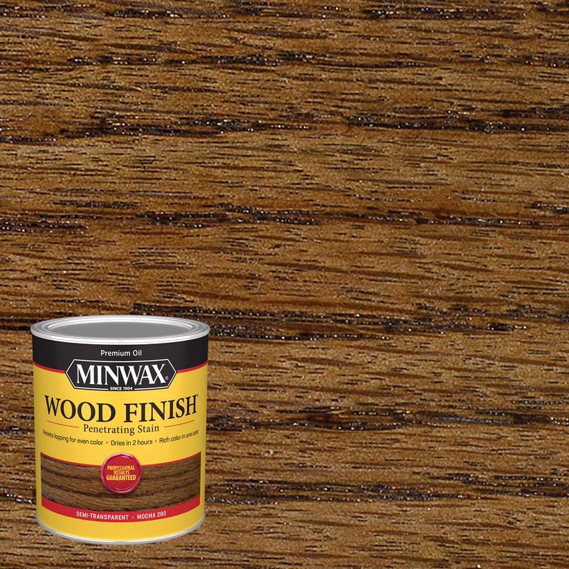 MINWAX - Minwax Wood Finish Semi-Transparent Mocha Oil-Based Penetrating Wood Stain 1 qt - Case of 4