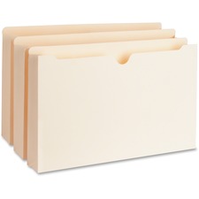 Business Source Straight Tab Cut Legal Recycled File Pocket [JACKET;FILE;LGL;2"EXP;MLA-BX]